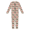 Love Dobermann Pattern Print Jumpsuit