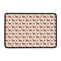 Love Dobermann Pattern Print Kitchen Mat