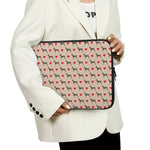 Love Dobermann Pattern Print Laptop Sleeve