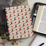 Love Dobermann Pattern Print Leather Bible Cover