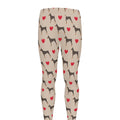 Love Dobermann Pattern Print Men's Leggings