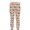 Love Dobermann Pattern Print Men's leggings