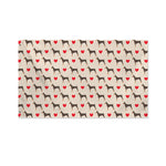 Love Dobermann Pattern Print Polyester Flag