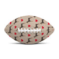 Love Dobermann Pattern Print Rugby Ball