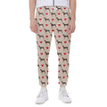 Love Dobermann Pattern Print Joggers