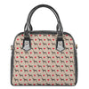 Love Dobermann Pattern Print Shoulder Handbag