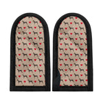Love Dobermann Pattern Print Skillet Handle Cover