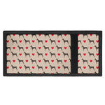 Love Dobermann Pattern Print Trifold Wallet