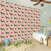 Love Dobermann Pattern Print Wall Sticker