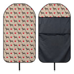 Love Dobermann Pattern Print Waterproof Car Seat Cover