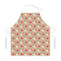 Love English Bulldog Pattern Print Adjustable Apron