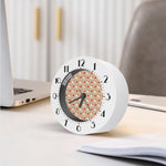 Love English Bulldog Pattern Print Alarm Clock