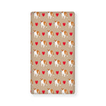 Love English Bulldog Pattern Print Baby Crib Sheet