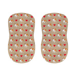 Love English Bulldog Pattern Print Bar Stool Covers