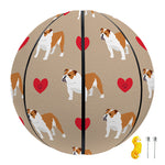 Love English Bulldog Pattern Print Basketball