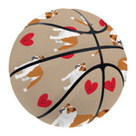 Love English Bulldog Pattern Print Basketball