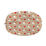 Love English Bulldog Pattern Print Car Side Mirror Covers