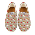 Love English Bulldog Pattern Print Casual Shoes