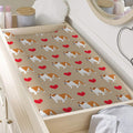 Love English Bulldog Pattern Print Changing Pad Cover