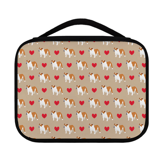 Love English Bulldog Pattern Print Classic Bible Case