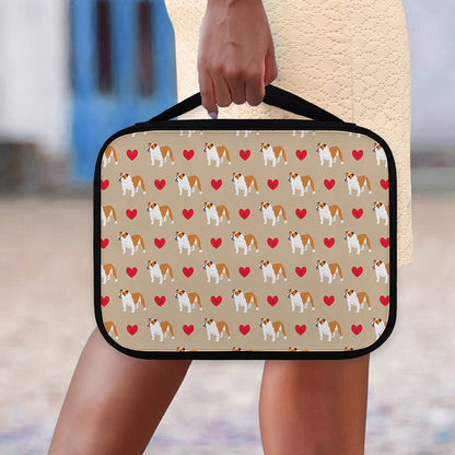 Love English Bulldog Pattern Print Classic Bible Case