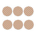 Love English Bulldog Pattern Print Coaster Set
