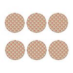 Love English Bulldog Pattern Print Coaster Set