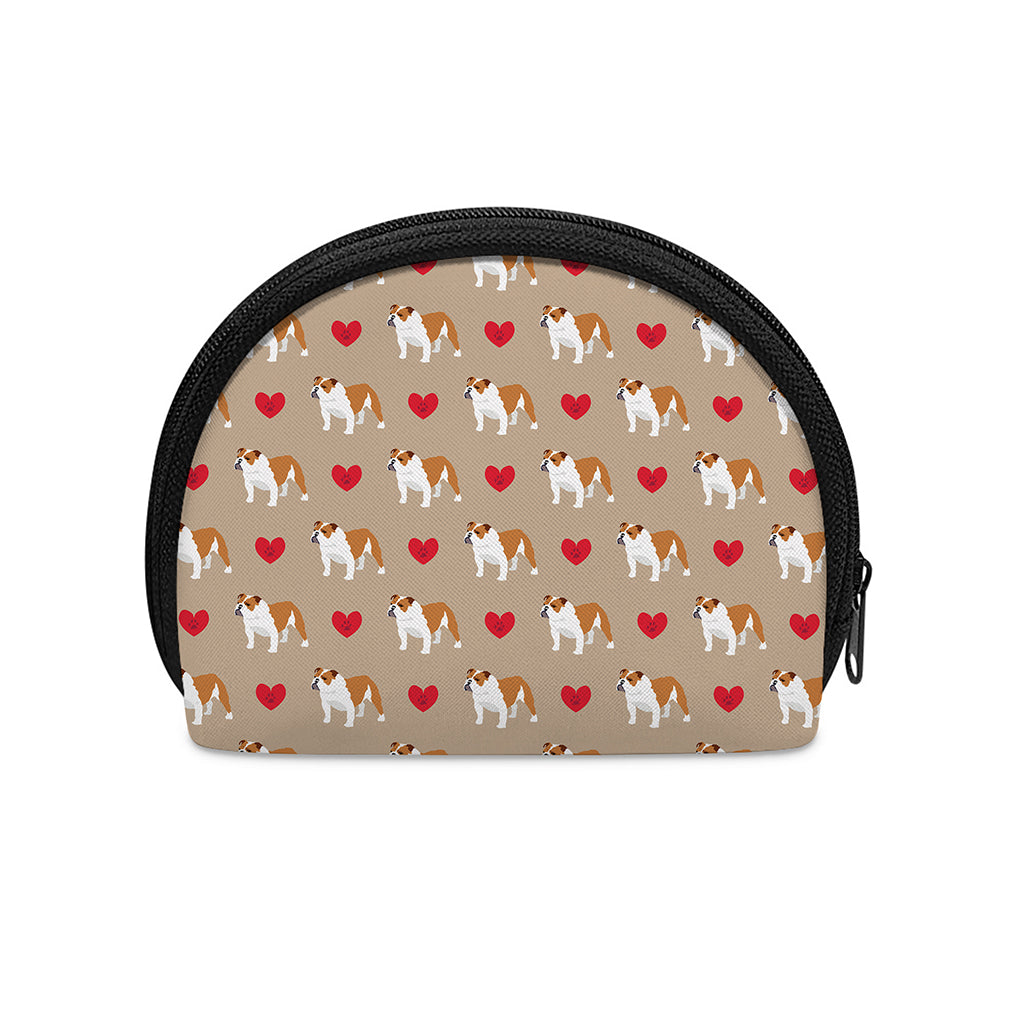 Love English Bulldog Pattern Print Coin Purse