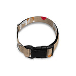 Love English Bulldog Pattern Print Dog Collar