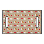 Love English Bulldog Pattern Print Golf Cart Seat Cover