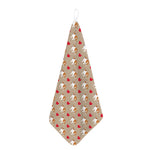 Love English Bulldog Pattern Print Hand Towel