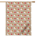 Love English Bulldog Pattern Print House Flag