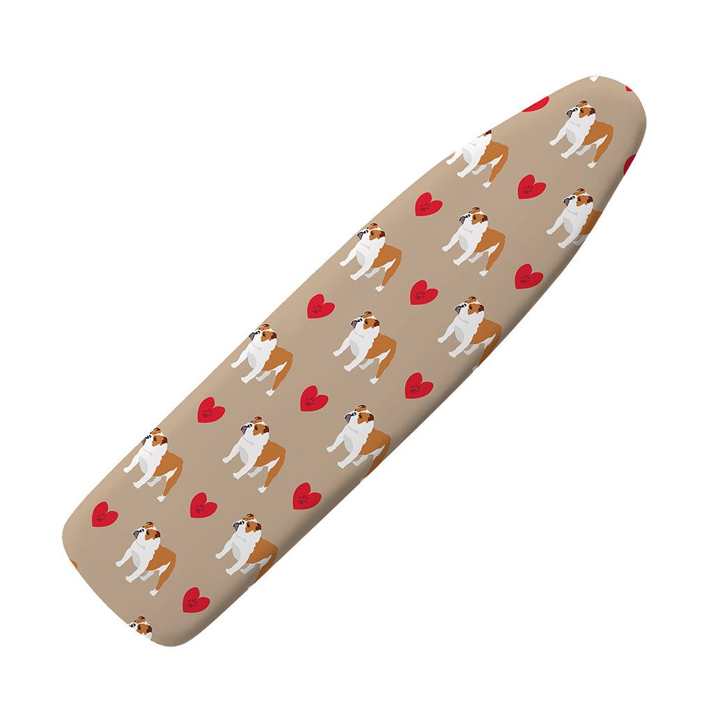 Love English Bulldog Pattern Print Ironing Board Cover