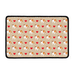 Love English Bulldog Pattern Print Kitchen Mat