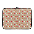 Love English Bulldog Pattern Print Laptop Sleeve