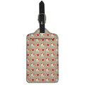Love English Bulldog Pattern Print Luggage Tag