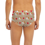 Love English Bulldog Pattern Print Men's Briefs