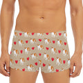 Love English Bulldog Pattern Print Men's Short Boxer Briefs
