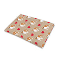Love English Bulldog Pattern Print Pet Cooling Mat Cover