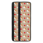 Love English Bulldog Pattern Print Refrigerator Handle Covers