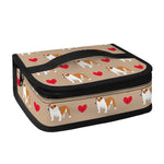 Love English Bulldog Pattern Print Small Lunch Bag