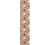 Love English Bulldog Pattern Print Table Runner