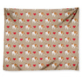 Love English Bulldog Pattern Print Tapestry