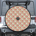 Love English Bulldog Pattern Print Tire Cover With Camera Hole