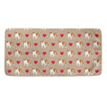 Love English Bulldog Pattern Print Towel