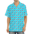 Love French Bulldog Pattern Print Aloha Shirt