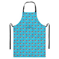 Love French Bulldog Pattern Print Bib Apron With Pocket