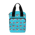 Love French Bulldog Pattern Print Bible Tote Bag