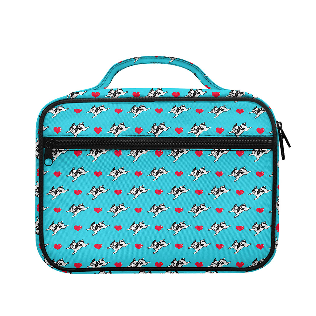 Love French Bulldog Pattern Print Briefcase Bible Bag
