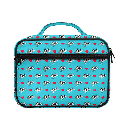 Love French Bulldog Pattern Print Briefcase Bible Bag